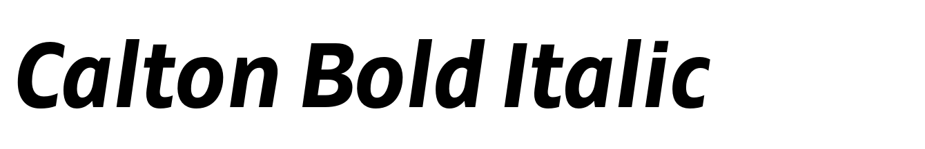 Calton Bold Italic